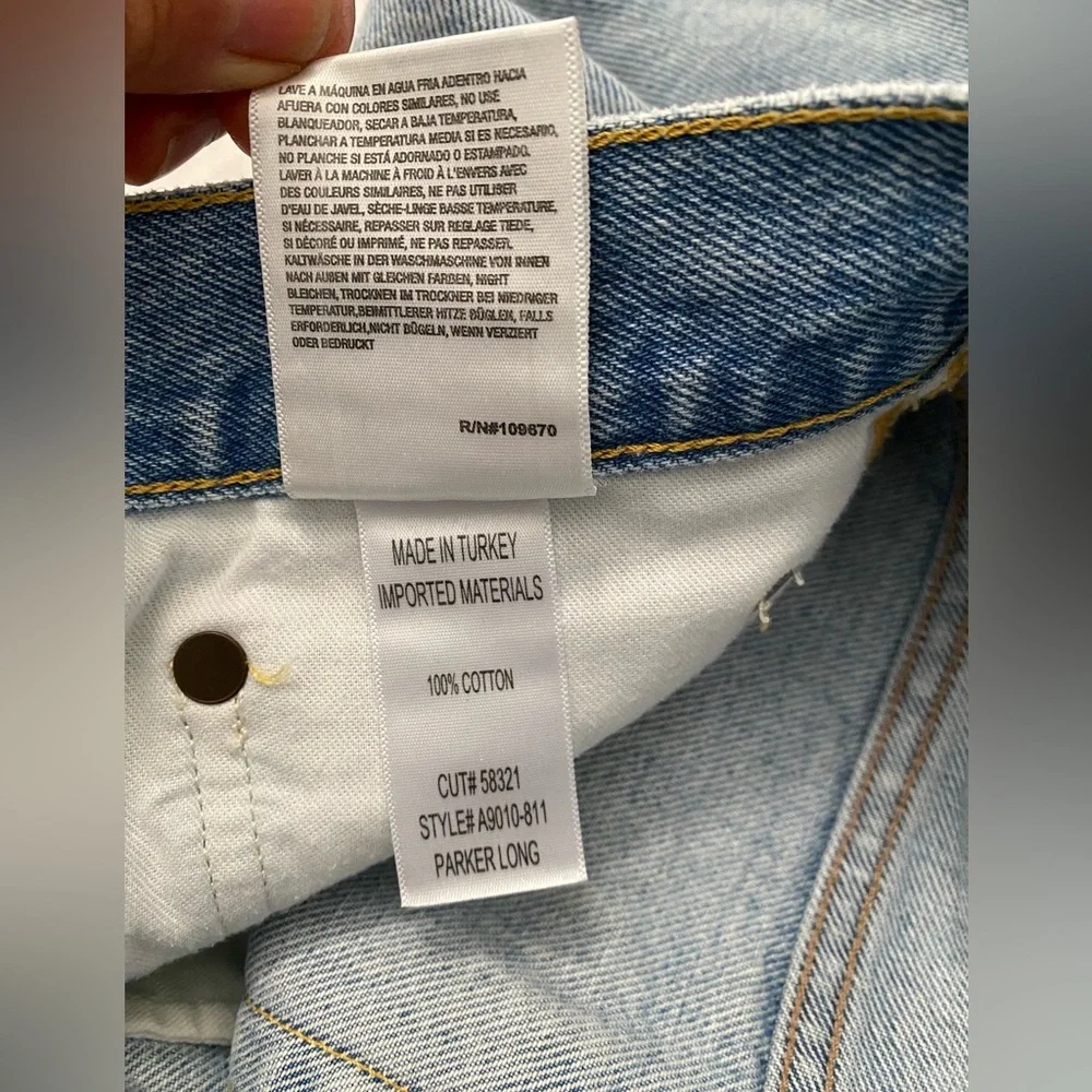 COPY - AGOLDE Parker Long Denim Shorts Size 28 - Picture 8 of 16